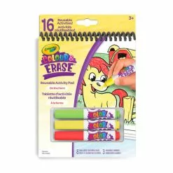 Crayola Color And Erase Reusable Activity Pad Farm Animals Office & Stationery