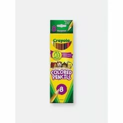 Crayola Multicultural Colored Woodcase Pencils, 3.3 Mm, 8 Assorted Colors/Set Accessories