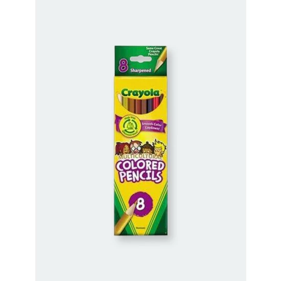 Crayola Multicultural Colored Woodcase Pencils, 3.3 Mm, 8 Assorted Colors/Set Accessories 1 Crayola Multicultural Colored Woodcase Pencils, 3.3 Mm, 8 Assorted Colors/Set Accessories