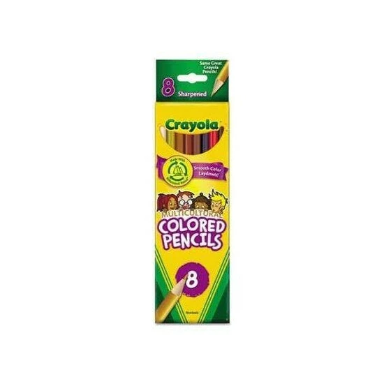 Crayola Multicultural Colored Woodcase Pencils, 3.3 Mm, 8 Assorted Colors/Set Accessories 2 Crayola Multicultural Colored Woodcase Pencils, 3.3 Mm, 8 Assorted Colors/Set Accessories - Image 2