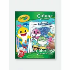 Baby Shark Colour & Sticker Book By Crayola Toys
