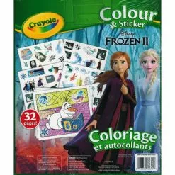 Crayola Disney Frozen II Color & Sticker Book - 50 Stickers - 32 Pages Accessories -Hot Sale Crayola Store unnamed file 298