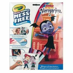 Crayola Color Wonder Mess Free Colouring Vampirina - 18 Pages And 4 Mini Markers Office & Stationery