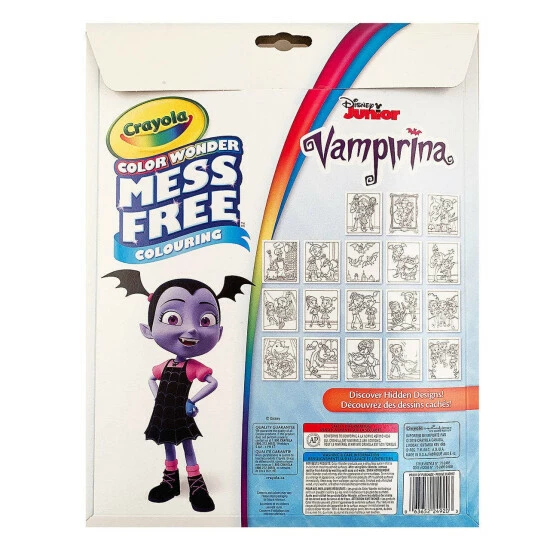 Crayola Color Wonder Mess Free Colouring Vampirina - 18 Pages And 4 Mini Markers Office & Stationery 2 Crayola Color Wonder Mess Free Colouring Vampirina - 18 Pages And 4 Mini Markers Office & Stationery - Image 2