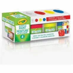 Crayola Multi-Surface Acrylic Paint Primary Colours Gifts
