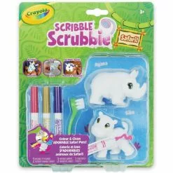 Crayola Scribble Scrubbie Safari Animals - Rhino And Hippo Accessories -Hot Sale Crayola Store unnamed file 91